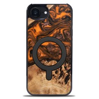 mini: Etui Bewood Unique do iPhone 17e / 16e - Orange z MagSafe (1)