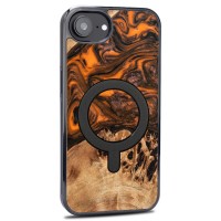 mini: Etui Bewood Unique do iPhone 17e / 16e - Orange z MagSafe (2)