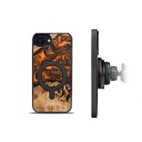 mini: Etui Bewood Unique do iPhone 17e / 16e - Orange z MagSafe (3)