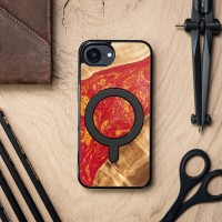 mini: Etui Bewood Unique do iPhone 17e / 16e - Neons - Paris z MagSafe (4)