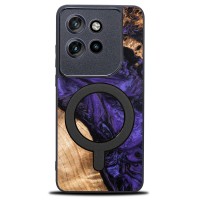 mini: Etui Bewood Unique do Motorola Edge 50 Neo / 60 Neo - Violet z MagSafe (1)