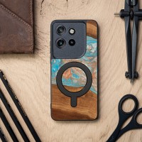 mini: Etui Bewood Unique do Motorola Edge 50 Neo / 60 Neo - Planets - Saturn z MagSafe (3)