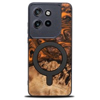 mini: Etui Bewood Unique do Motorola Edge 50 Neo / 60 Neo - Orange z MagSafe (1)