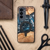 mini: Etui Bewood Unique do Oppo Reno 12 Pro 5G - Planets - Ziemia z MagSafe (3)