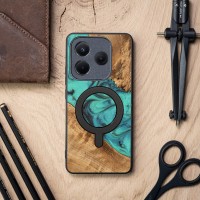 mini: Etui Bewood Unique do Xiaomi Redmi Note 14 5G - Turquoise z MagSafe (3)