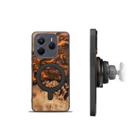mini: Bewood Resin Case for Xiaomi Redmi Note 14 5G - Orange with MagSafe (2)