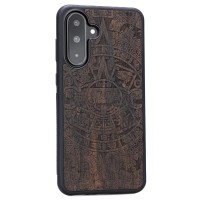 mini: Samsung Galaxy A26 5G Aztec Calendar Ziricote Bewood Wood Case (2)