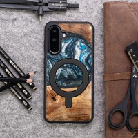 mini: Etui Bewood Unique do Samsung Galaxy A56 5G - Planets - Ziemia z MagSafe (3)