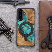 mini: Etui Bewood Unique do Samsung Galaxy A36 5G - Turquoise z MagSafe (3)