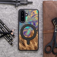 mini: Etui Bewood Unique do Samsung Galaxy A36 5G - Planets - Merkury z MagSafe (3)