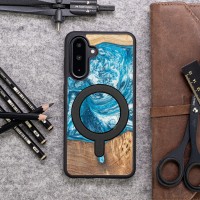 mini: Etui Bewood Unique do Samsung Galaxy A26 5G - Planets - Uran z MagSafe (3)