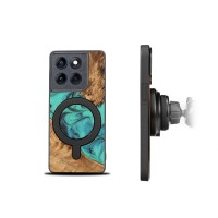 mini: Etui Bewood Unique do Motorola Edge 60 Pro 5G - Turquoise z MagSafe (2)