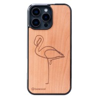 mini: Pink Flamingo - Apple Tree - Bewood Wooden Case (1)