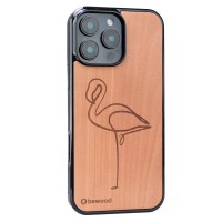 mini: Pink Flamingo - Apple Tree - Bewood Wooden Case (2)