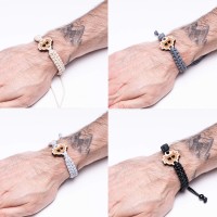 mini: Wooden Bracelet Bitcoin Aniegre Cotton (2)