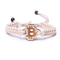 mini: Wooden Bracelet Bitcoin Aniegre Cotton (3)