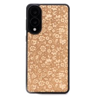 mini: Drewniane Etui Bewood do Samsung Galaxy S25 Edge KWIATY POLNE ANIEGRE (1)