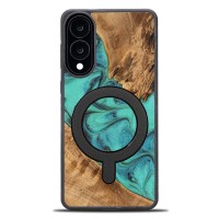 mini: Etui Bewood Unique do Samsung Galaxy S25 Edge - Turquoise z MagSafe (1)