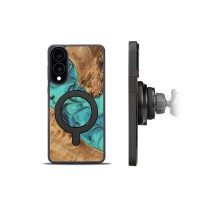 mini: Etui Bewood Unique do Samsung Galaxy S25 Edge - Turquoise z MagSafe (2)