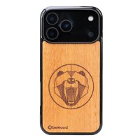 mini: Drewniane Etui Bewood do iPhone 17 Pro Max NIEDŹWIEDŹ MERBAU (1)