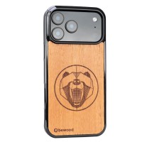 mini: Drewniane Etui Bewood do iPhone 17 Pro Max NIEDŹWIEDŹ MERBAU (2)