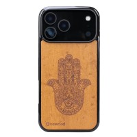 mini: Drewniane Etui Bewood do iPhone 17 Pro Max HAMSA IMBUIA (1)
