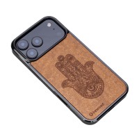 mini: Drewniane Etui Bewood do iPhone 17 Pro Max HAMSA IMBUIA (3)