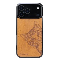 mini: Drewniane Etui Bewood do iPhone 17 Pro Max CAT LOVER IMBUIA (1)
