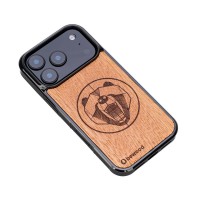 mini: Drewniane Etui Bewood do iPhone 17 Pro NIEDŹWIEDŹ MERBAU (3)
