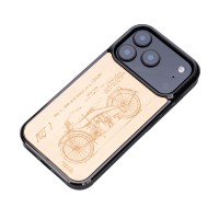 mini: Drewniane Etui Bewood do iPhone 17 Pro HARLEY PATENT ANIEGRE (3)