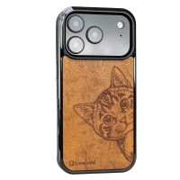 mini: Drewniane Etui Bewood do iPhone 17 Pro CAT LOVER IMBUIA (2)
