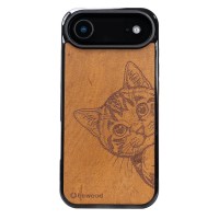 mini: Drewniane Etui Bewood do iPhone Air CAT LOVER IMBUIA (1)