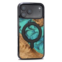 mini: Bewood Resin Case for Apple iPhone 17 Pro Max - Turquoise with MagSafe (2)