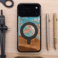 mini: Etui Bewood Unique do iPhone 17 Pro Max - Planets - Saturn z MagSafe (4)