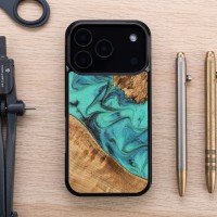mini: Etui Bewood Unique do iPhone 17 Pro - Turquoise (3)