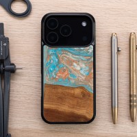 mini: Etui Bewood Unique do iPhone 17 Pro - Planets - Saturn (3)