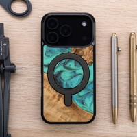 mini: Bewood Resin Case for Apple iPhone 17 Pro - Turquoise with MagSafe (5)