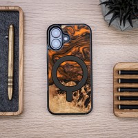 mini: Etui Bewood Unique do iPhone 17 - Orange z MagSafe (4)