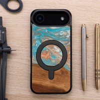 mini: Etui Bewood Unique do iPhone Air - Planets - Saturn z MagSafe (4)