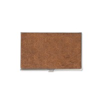 mini: Business Card Holder Inox Hexagon Imbuia (2)