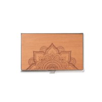 mini: Drewniany Wizytownik Bewood Inox Mandala Jabłoń (2)