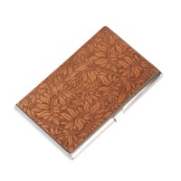 mini: Drewniany Wizytownik Bewood Inox Liście Jabłoń (1)