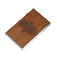 mini: Business Card Holder Inox Hamsa Imbuia (1)