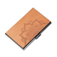 mini: Drewniany Wizytownik Bewood Black Mandala Jabłoń (1)