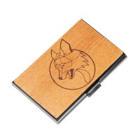 mini: Drewniany Wizytownik Bewood Black Lis Merbau (1)