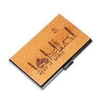 mini: Drewniany Wizytownik Bewood Black Keep it simple Merbau (1)
