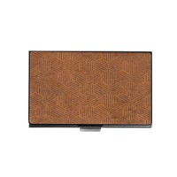 mini: Drewniany Wizytownik Bewood Black Hexagon Imbuia (2)