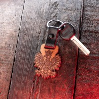 mini: Wooden Keychain - Polish Eagle (2)