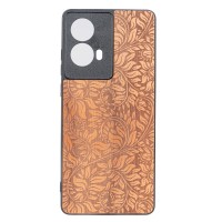 mini: Drewniane Etui Bewood do Motorola G85 5G LIŚCIE JABŁOŃ (1)
