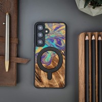 mini: Etui Bewood Unique do Samsung Galaxy S25 FE 5G - Planets - Merkury z MagSafe (3)